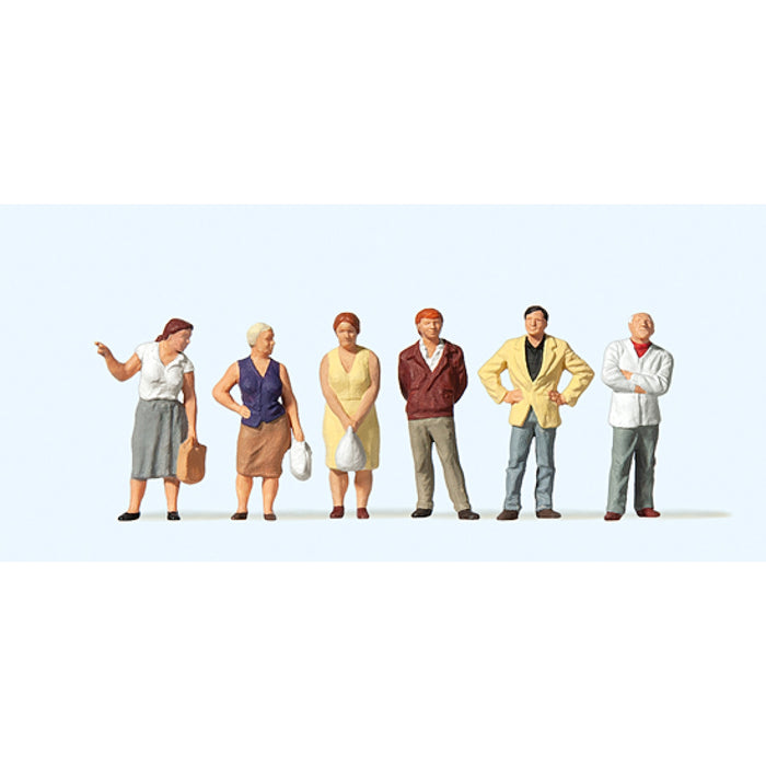 Preiser H0 - 10451 - Set van 6 Staande Figuren