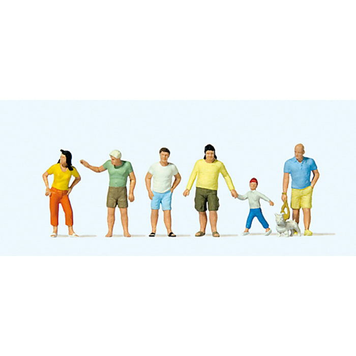 Preiser H0 - 10672 - Set van 6 Figuren - Zomerse Kleding