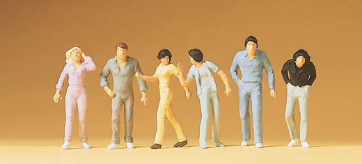 Preiser H0 - 14001 - Set van 6 Staande Figuren