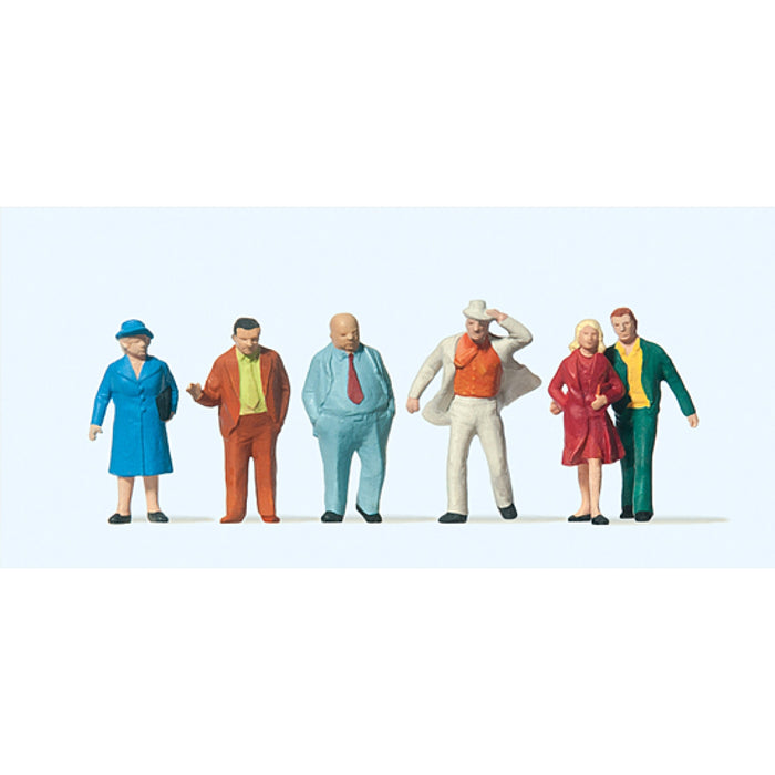 Preiser H0 - 14124 - Set van 6 Staande Figuren