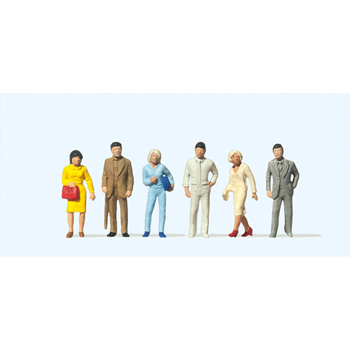 Preiser H0 - 14135 - Set van 6 Staande Figuren