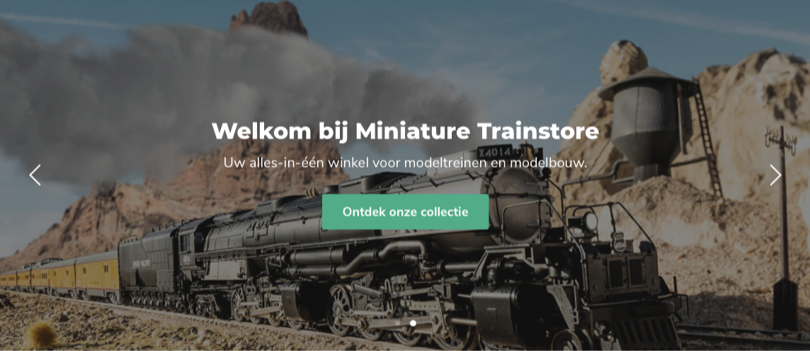 Lancering van nieuwe webshop Miniature Trainstore!