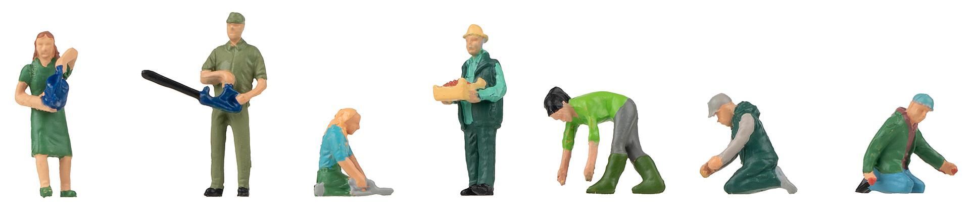 Faller H0 - 151678 - Set van 7 Figuren - Hoveniers met Gereedschap