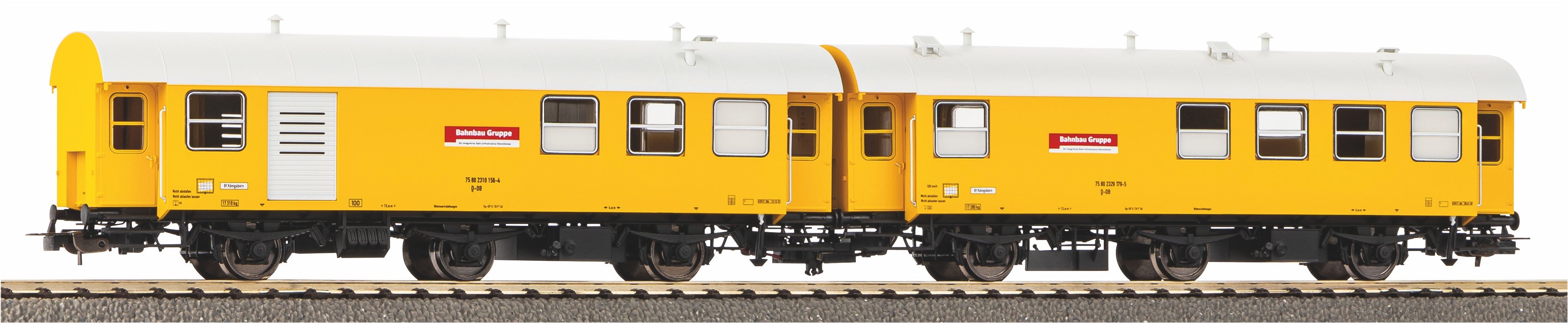 Piko 55919 - BahnBau Set van 2x Wagons - DB AG - VI - AC + Sound
