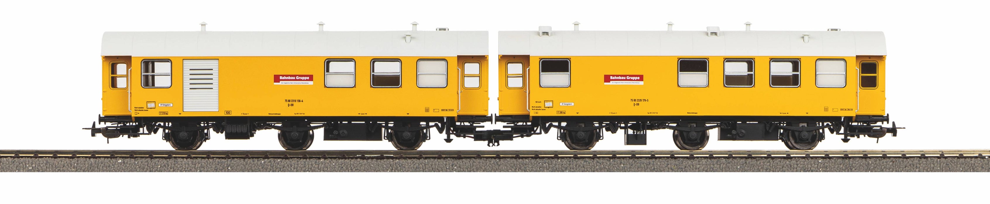 Piko 55919 - BahnBau Set van 2x Wagons - DB AG - VI - AC + Sound