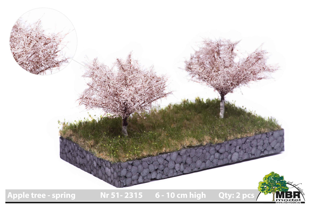 MBR 51-2315 - Apple Tree in Spring - 7cm - Pack of 2