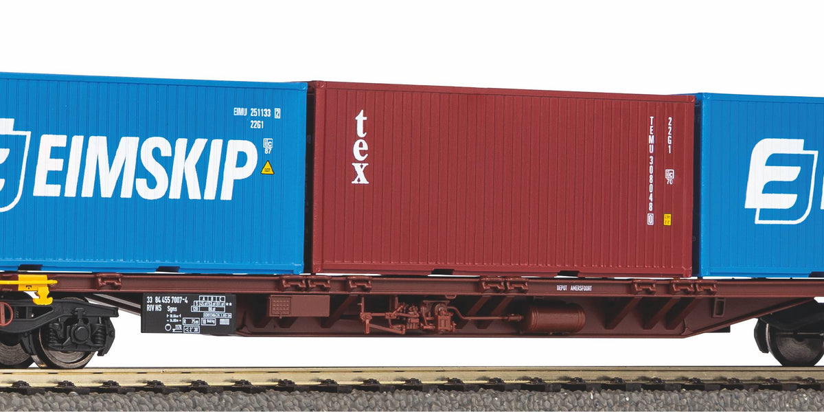 Piko 54687 - Container wagon Type Sgnss - NS - Era VI — Miniature