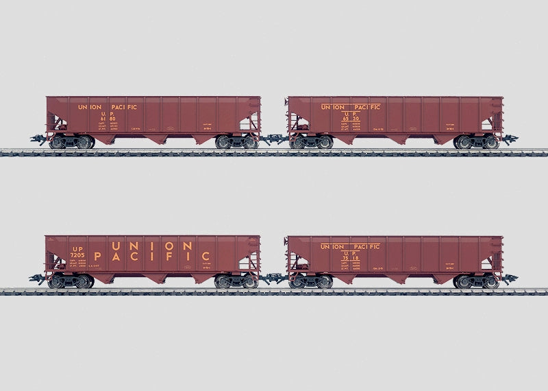 Märklin 45800 - Set 4 x Amerikaanse Stortgoedwagens - "Hopper Cars" - Union Pacific