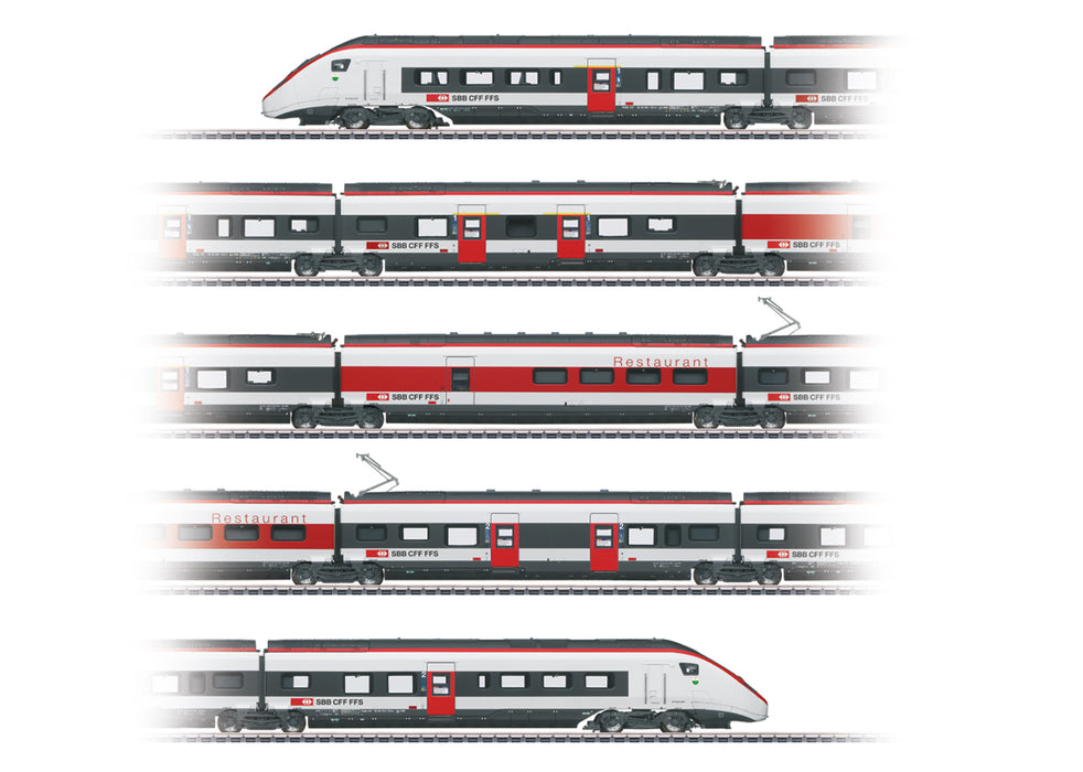Märklin 39812 - Hogesnelheid Treinstel RABe 501 Giruno - SBB