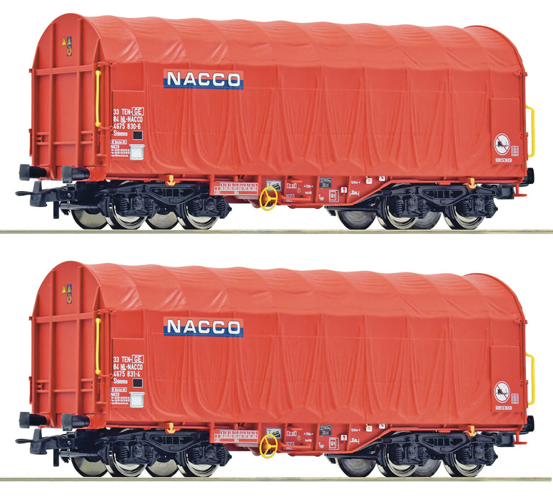 Roco 6600226 – 2x Schuifwandwagen - NS - VI - NACCO