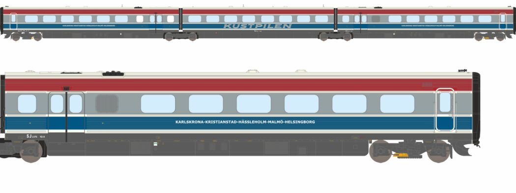 Dekas 8751043 - SJ Y2 “Kustpilen” 1375 - Rubberen Neus - AC Digitaal + Sound