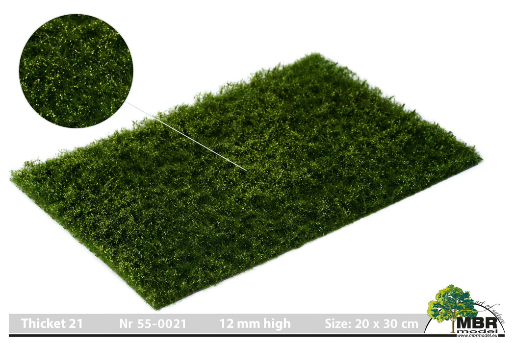 MBR 55-0021 - Realistische Grasmat - Groen / Geel/Wit - 20x30cm