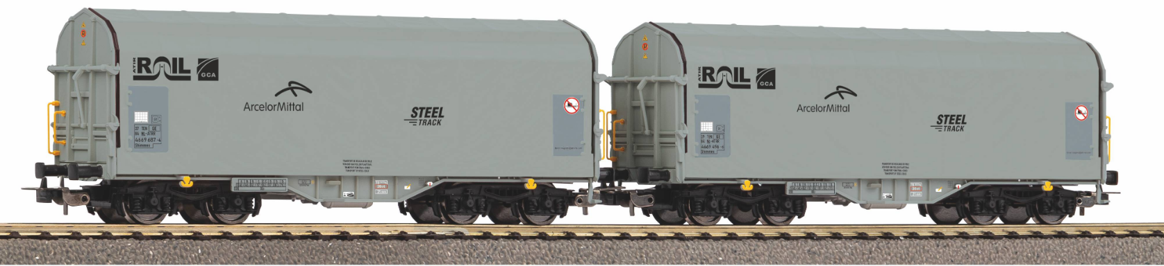 Piko 28344 - Set 2x Goederenwagons - NS - VI - ArcelorMittal (ATIR)