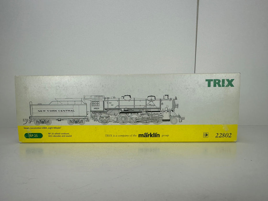 Trix 22802 (voor Märklin) – AC – "Mikado" – Stoomlocomotief met Tender