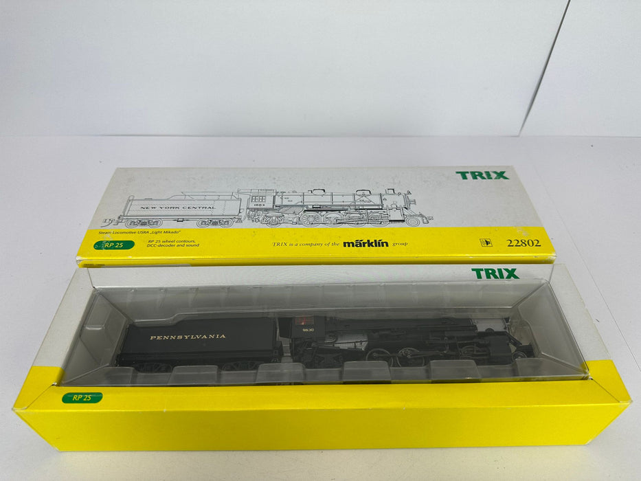 Trix 22802 (voor Märklin) – AC – "Mikado" – Stoomlocomotief met Tender