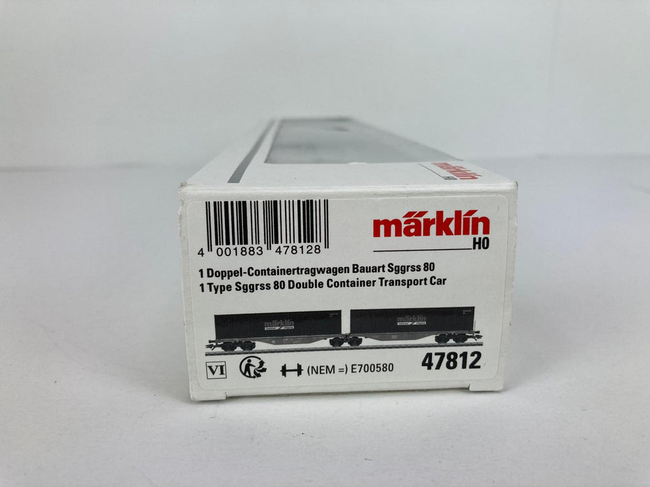 Märklin 47812 - Dubbele containerwagen type Sggrss 80 - Märklin Store Editie