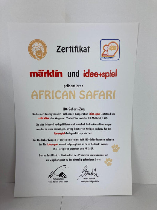 Märklin 84773 – Safari Wagonset (idee+spiel Special) - Uitbreiding