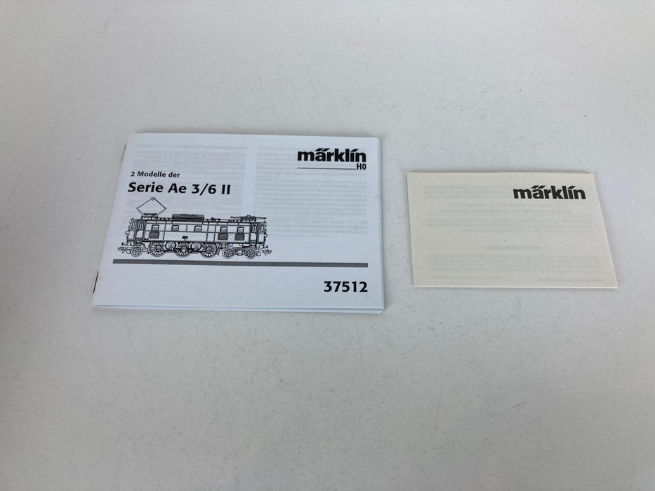 Märklin 37512 – Double Electric Locomotive Set Ae 3/6 II - Mint Condition