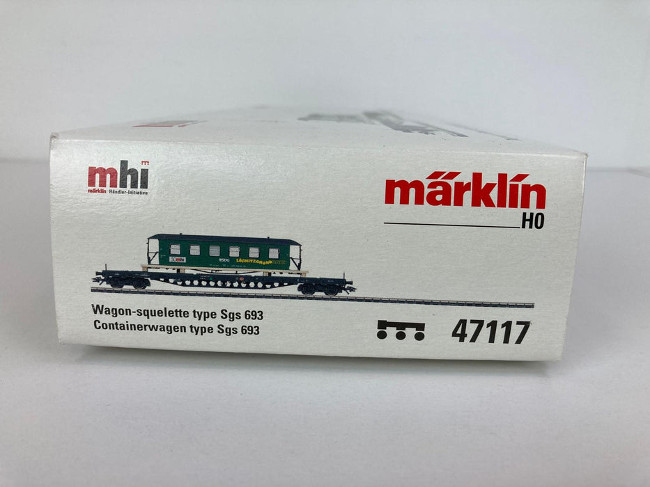Märklin 47117 - Tragwagen Sgs 693 - Beladen met MHI Wagon