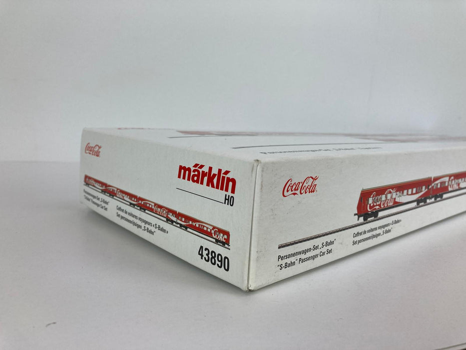 Märklin 43890 - Set mit Personenwagen - S-Bahn - „Coca-Cola“