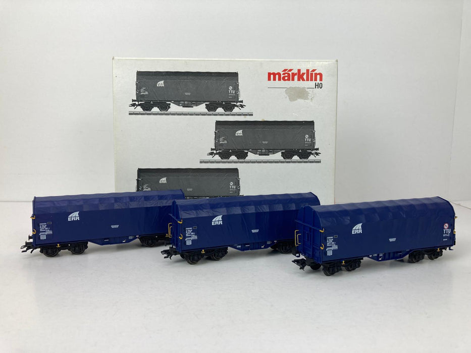 Märklin 47214 - Set of 3 sliding wall wagons - European Rail