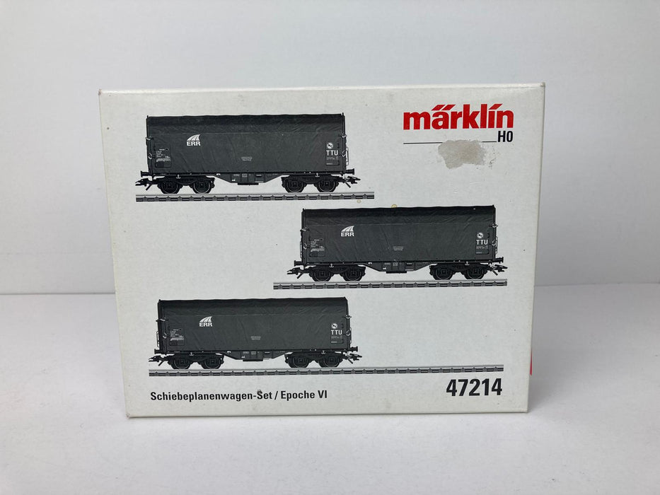 Märklin 47214 - Set of 3 sliding wall wagons - European Rail