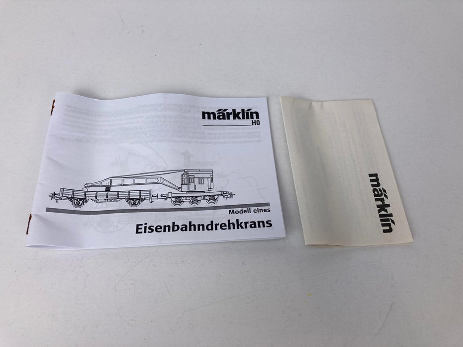 Märklin 46715 – Digital "Krupp-Ardelt 10t" Mountain Crane Set – DB AG
