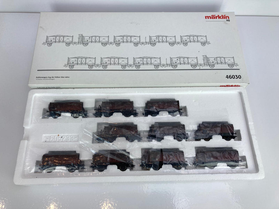 Märklin 46030 - Set Open Goederenwagons - O 02 en O 11 - DB