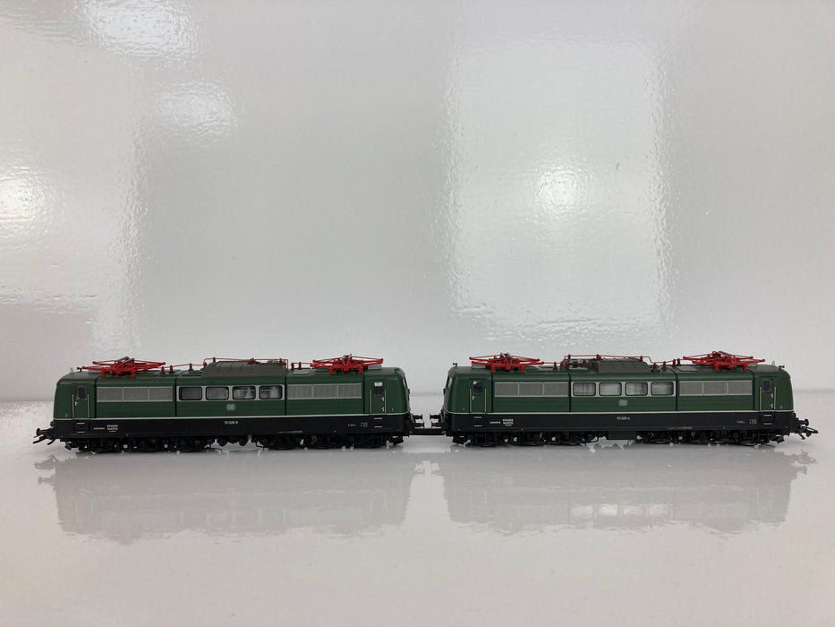 Märklin 26593 - 12-Delige Treinset - DB BR 151 in Dubbeltractie + Zelflossers