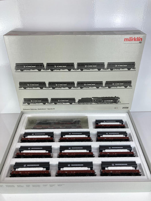 Märklin 26558 - 11-Delige Treinset - DB BR 44 - "Stalen Buizen" - Goederentrein
