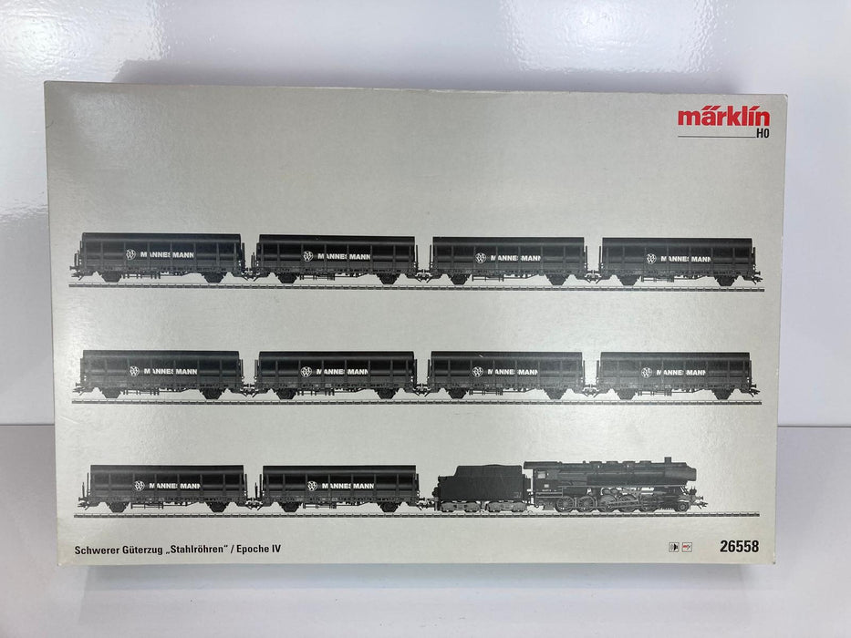 Märklin 26558 - 11-Delige Treinset - DB BR 44 - "Stalen Buizen" - Goederentrein