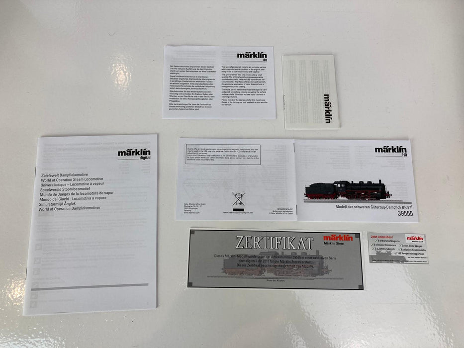 Märklin 39555 – DR BR 57.5 Stoomlocomotief – Store Model – MFX+ & Sound