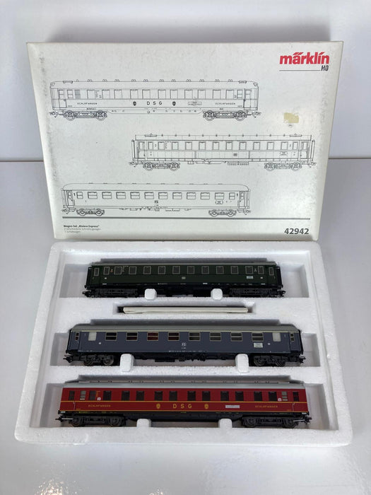 Märklin 42942 - Wagen-Set ´Riviera-Express´ - DB - Italië (FS)