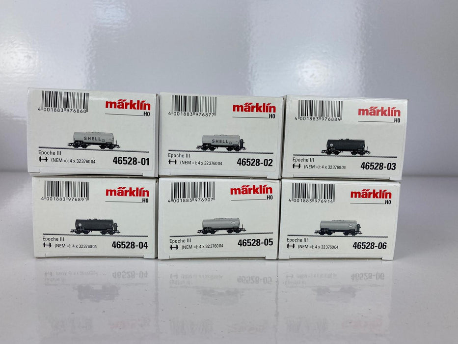 Märklin 46528 - Ketelwagen Set DB - Shell, Esso, DEA