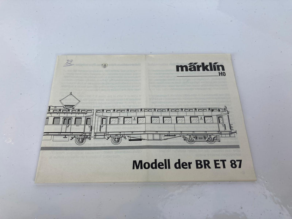 Märklin 37265 - ET 87 - Treinstel - DB - Binnenverlichting (LED)