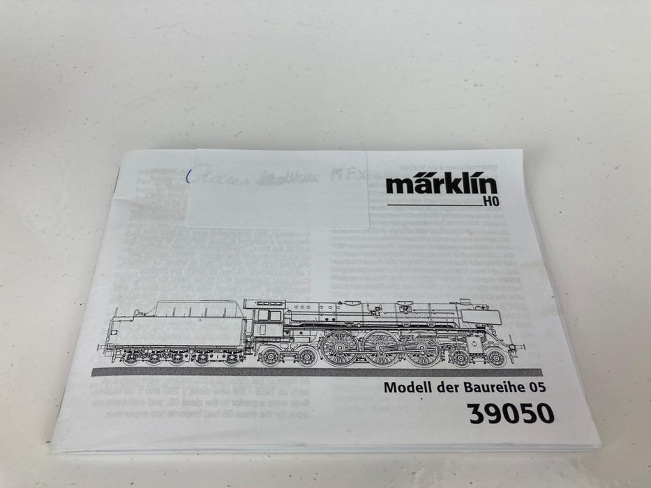 Märklin 39050 - BR 05 DB - Lange Stoomlocomotief met Tender - MHI