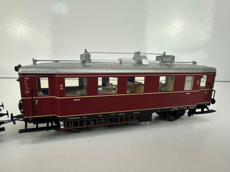 Märklin 37705 - Dieseltreinstel - VT 75.9 met Wagon - DB - MFX + Sound
