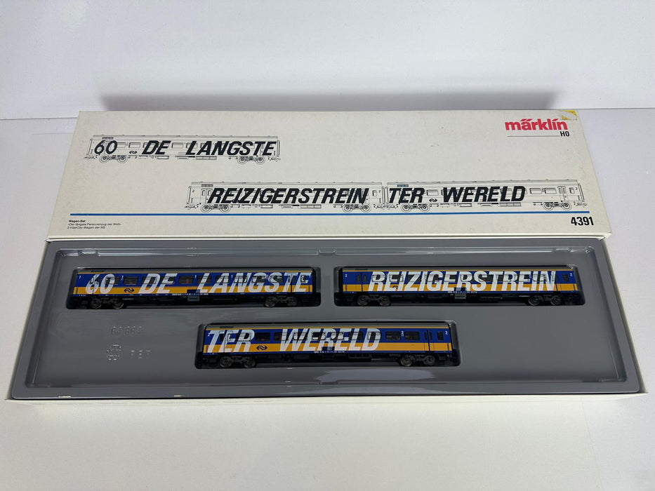Märklin 4391 - Set Sneltreinrijtuigen - NS - "De Langste Reizigerstrein Ter Wereld"