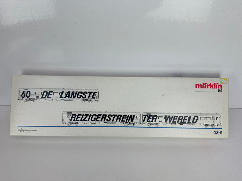 Märklin 4391 - Set Sneltreinrijtuigen - NS - "De Langste Reizigerstrein Ter Wereld"