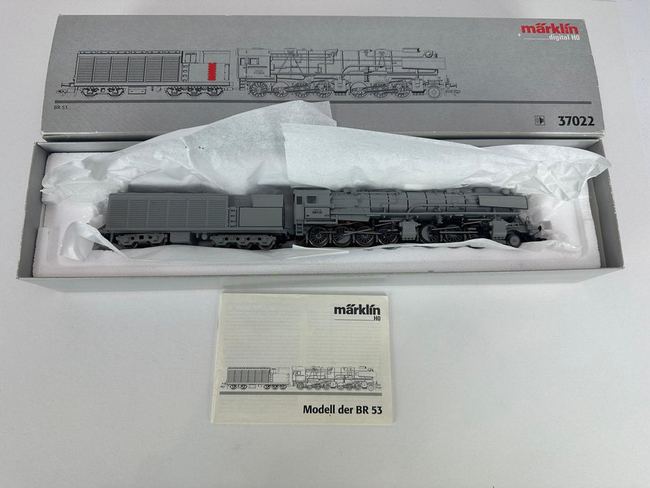 Märklin 37022 - BR 53.0 - DRG - MFX + Sound - "Borsig 1943" - Grijs