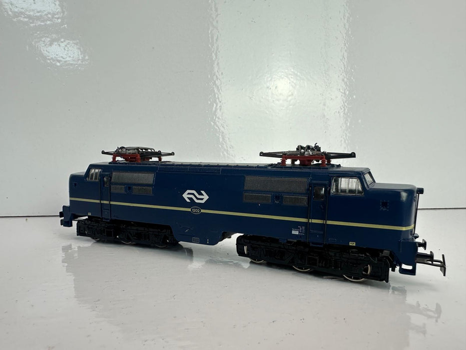 Märklin 3161 - Elektrische Locomotief - NS 1202 met Logo - Blauw - Digitaal MFX