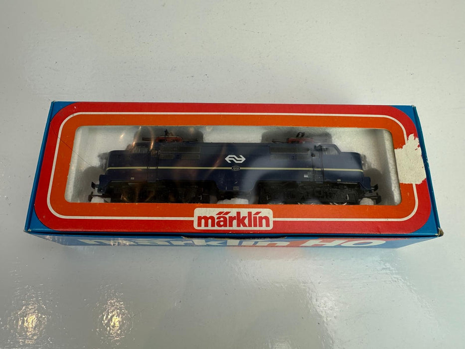 Märklin 3161 - Elektrische Locomotief - NS 1202 met Logo - Blauw - Digitaal MFX