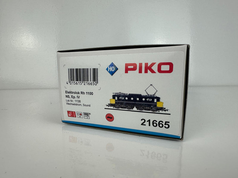 Piko 21665 - Elektrische Locomotief - NS 1138 - Geel Blauw - AC Digitaal + Sound