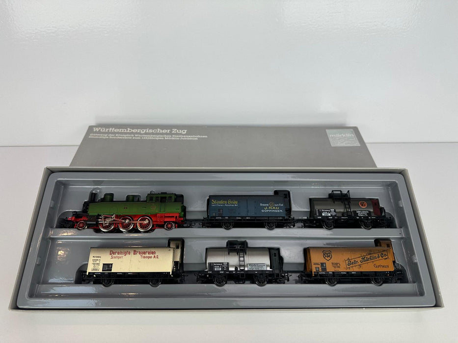 Märklin 2857 - 5-Delige Set - Stoomlocomotief met Goederentrein - Wurtemberg - T5