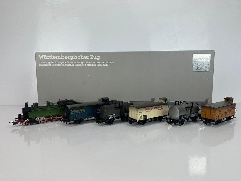 Märklin 2857 - 5-Delige Set - Stoomlocomotief met Goederentrein - Wurtemberg - T5