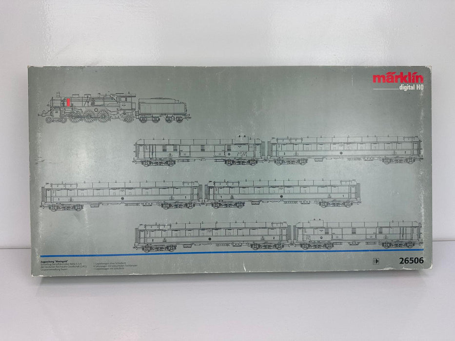 Märklin 26506 - 7-Delige Set - Stoomlocomotief BR 18.4 - "Rheingold" - DRG