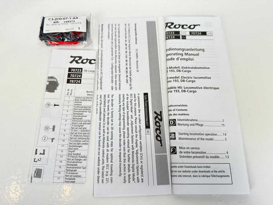 Roco 78724 – Elektrische locomotief - BR 193 "Vectron" - DB - AC Wisselstroom