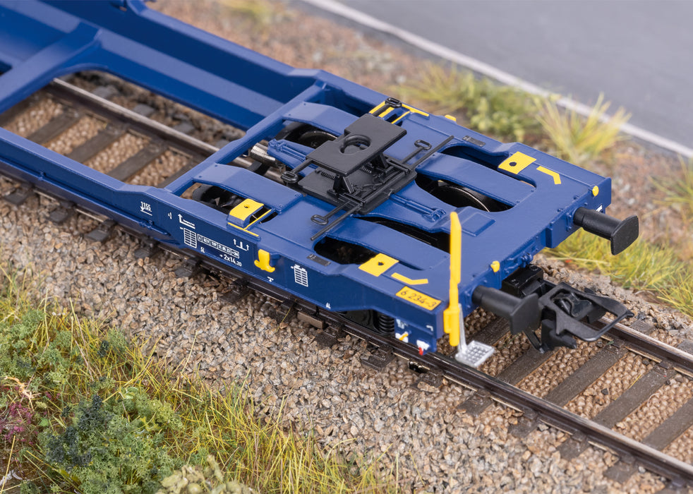Märklin 47474 - Goederenwagen Sdggmrss - Kuil + Container - VTG AG