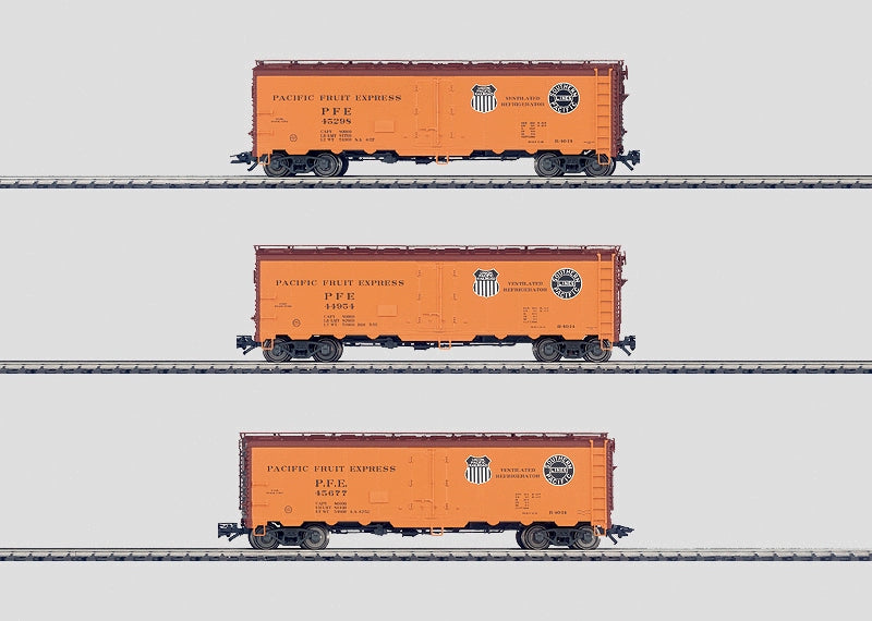 Märklin 45680 - 3 x Amerikaanse Boxcars - "Reefer" - Union Pacific