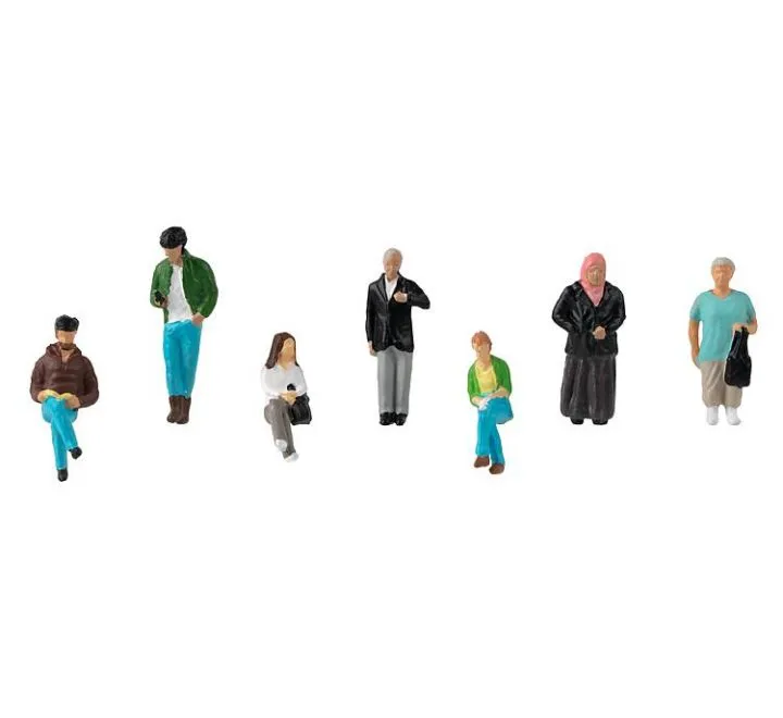 Faller H0 - 151635 - Set van 7 Figuren - Wachtend